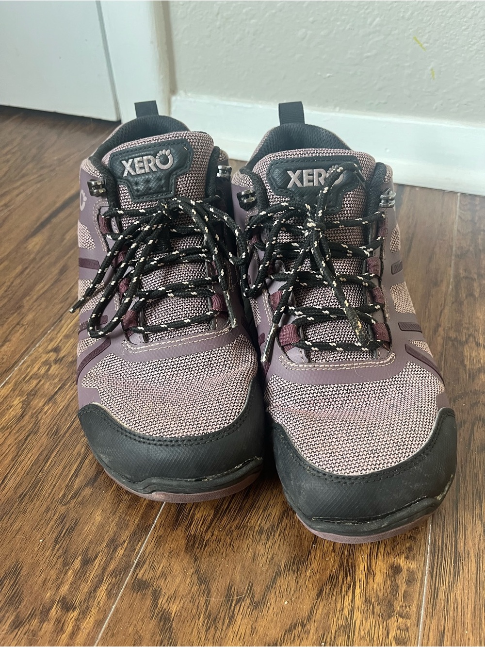 Xero Trail Running Shoes in Mauve/Purple and Black
